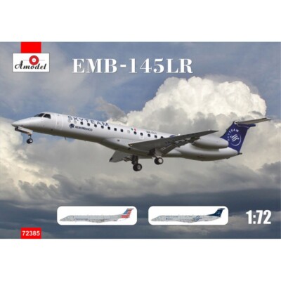 Passenger aircraft EMB-145LR Scale 1:72 Plastic model kit AMODEL 72385
