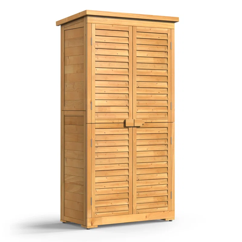 3 Ft. W X 1 Ft. D Solid Wood Vertical Storage Shed