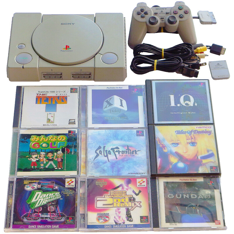 ★GWセール★北米版ＰＳ本体一式（SCPH-5501）【中古・PS北米版】 Sony PlayStation 1 PS1 (SCPH-5501) Game Console Only For
