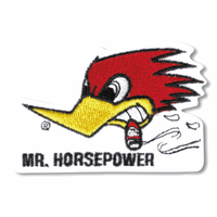 Aufnäher Patch Mr. Horsepower Clay Smith Cams Logo Cool Stuff Style Custom