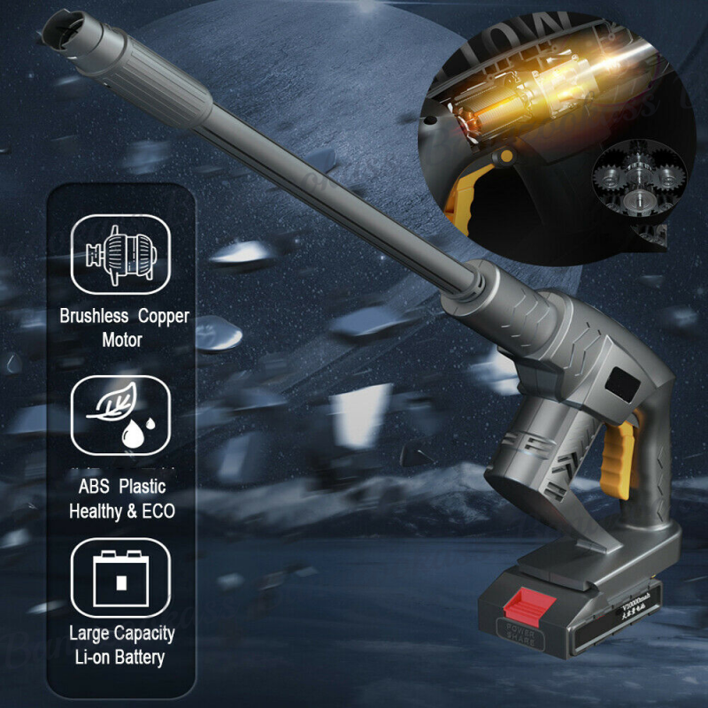 Cordless High Pressure Washer Power Cleaner 110V 360psi 12V Car Wash Adjustable