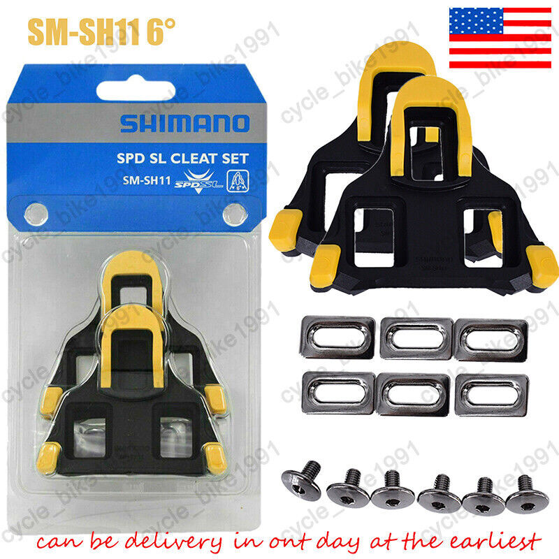 For Shimano SM-SH11 Cleat set SPD-SL Road Bike Shoes Pedal C