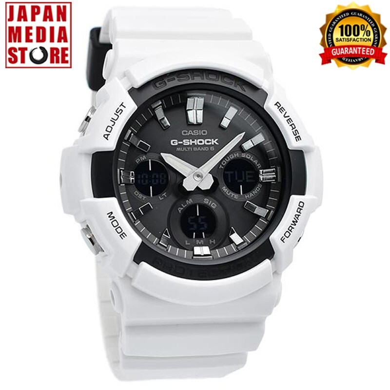 【美品】G-SHOCK　GAW-100B-7AJF ホワイト CASIO G-SHOCK GAW-100B-7AJF White Solar Atomic Radio Analog