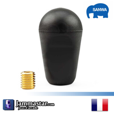 Poignée joystick arcade originale Sanwa Denshi LB-30N - Battop - Noir - Black 
