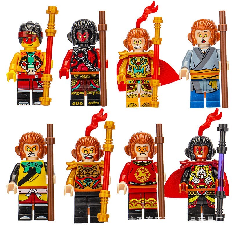 8pc Minifigure Sun Wukong The Monkey King Great Sage Equal
