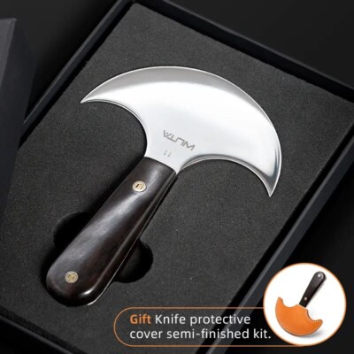 WUTA Professional Leather Knife Ultra Sharp Round Craft Skiving Cutting Tools 