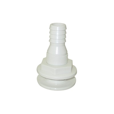 1'' Straight THRU-HULL Fitting / Bulkhead Barbed Connector For Boat Marine