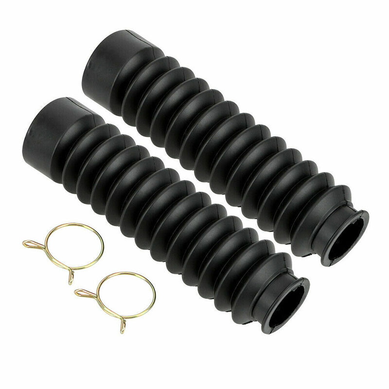 2pcs Motorcycle Front Fork Cover Parts Rubber Shock Absorber Dust Shield Boots