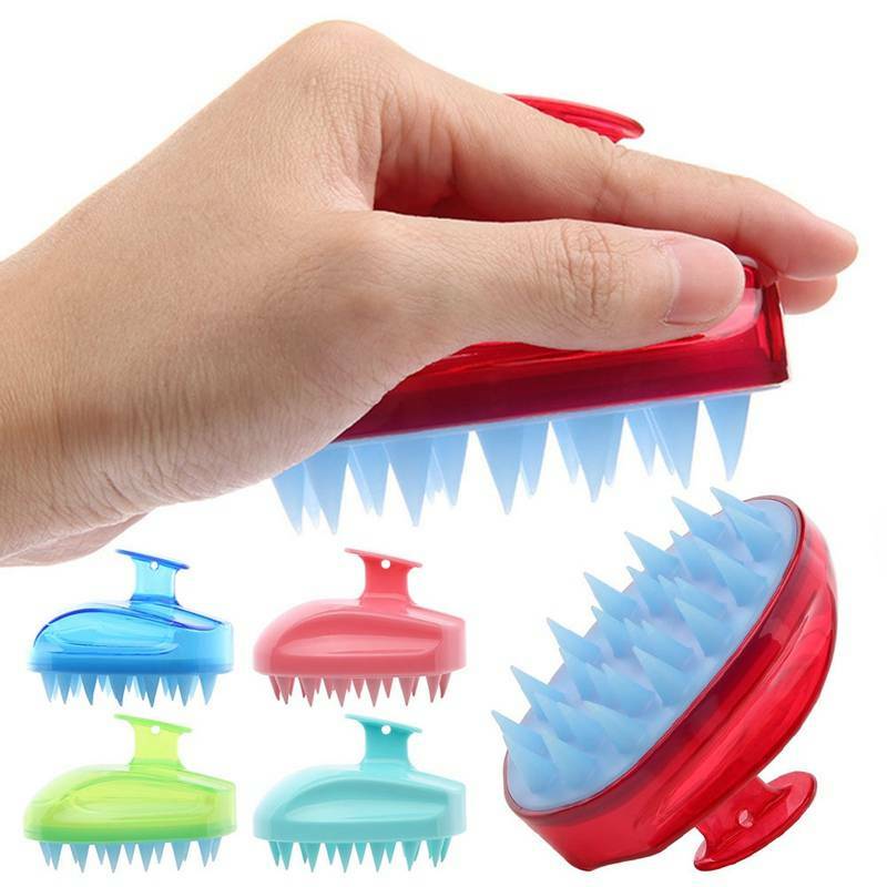 Silikon Kopfhaut Shampoo Massage Bürste Waschen Massagegerät Dusche Com Nice