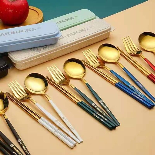 Starbucks Chopsticks, Spoon, Fork, Coffee Mug, Stirring Spoon 3