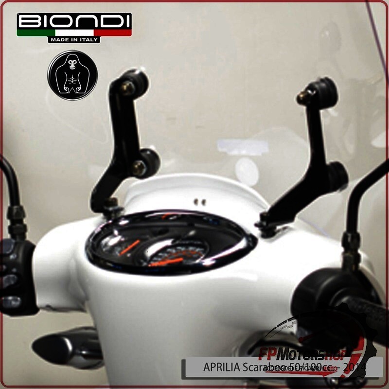 KIT ATTACCHI PARABREZZA SCOOTER PER APRILIA SCARABEO 50 93>01 BIONDI 8500516