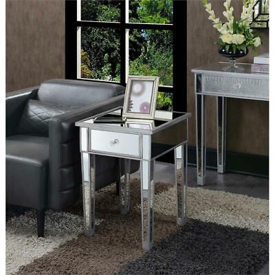 Convenience concepts gold coast 2024 mirrored end table with drawer