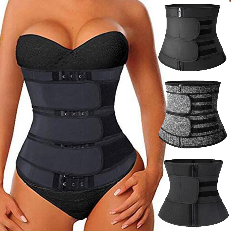 Fajas Colombianas Reductoras Abdomen Waist Trainer Body Shaper Sauna Trimmer HOT