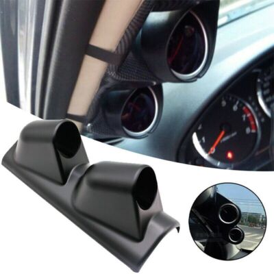 2inch 52mm Universal Black 2 Dual Hole Dash Gauge Pod Car Meter Mount Holder Cup