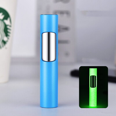 Lighter Torch Flame Cigar Cigarette Glowing Dark Refillable Butane Jet Windproof