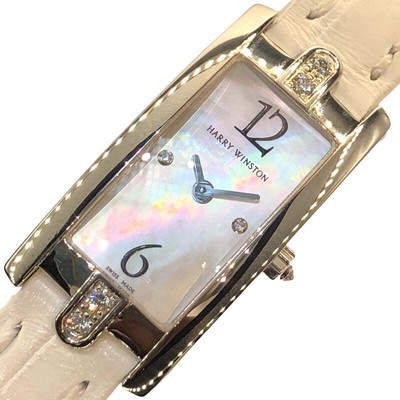 HARRY WINSTON Avenue C mini 332LQW K18WG #564