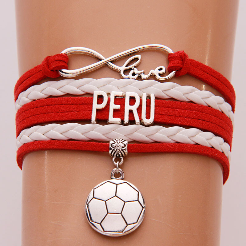 Pulsera Perú Cuerda Brazalete | Unisex | bandera