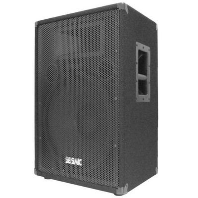 Seismic Audio 15" PA Speaker Cabinet Passive 2-Way Titanium Horn FL-15PSingle
