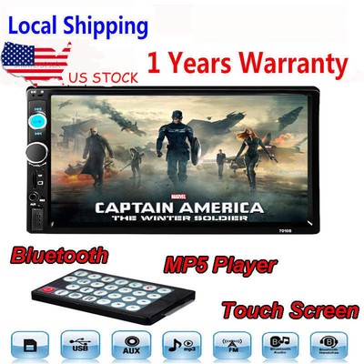 7quot 2Din Car MP5 Player In Dash Stereo LCD Touch Screen Bluetooth Radio SDMMC