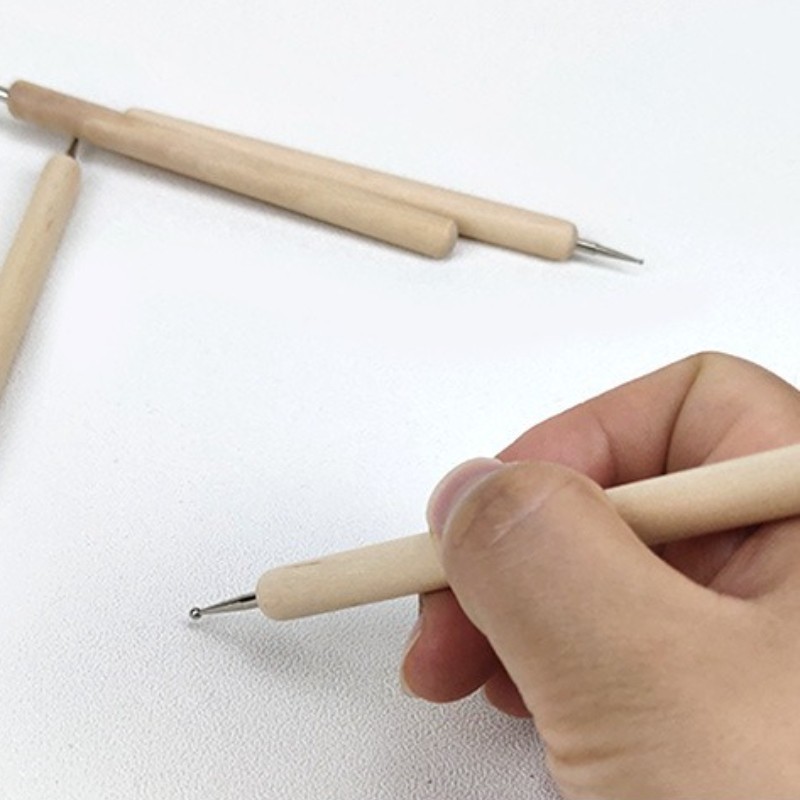 5pcs/set Pressure Tracing Pen Tool Nail Art Pottery Flower Dotting Pen Pressure