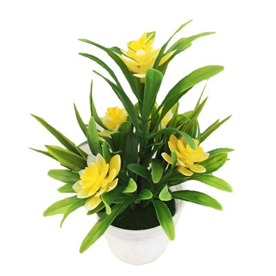 Artificial Lotus Leaf Flower Plants In Pot Fake Home House Party Decor Ornaments