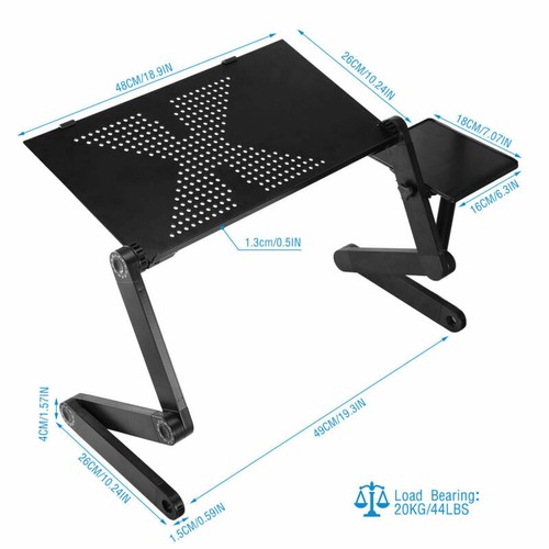 Durable Portable Foldable Notebook Laptop Desk Table Stand Bed Tray+Mouse Board