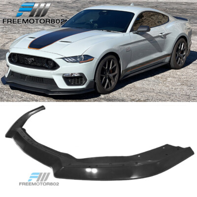 For 21-23 Ford Mustang Mach 1 Only Handling Package Front Bumper Lip Matte Black