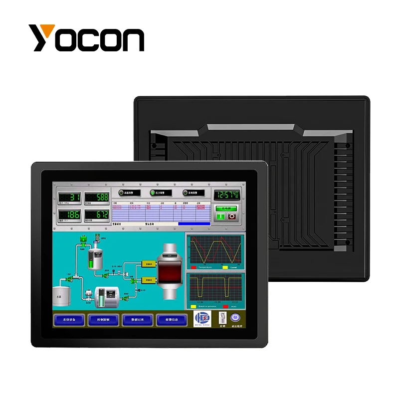 10.4/12.1/13.3/15 "/17/18.5/21.5 inch LED Touch Monitor Industrial Grade Aluminu