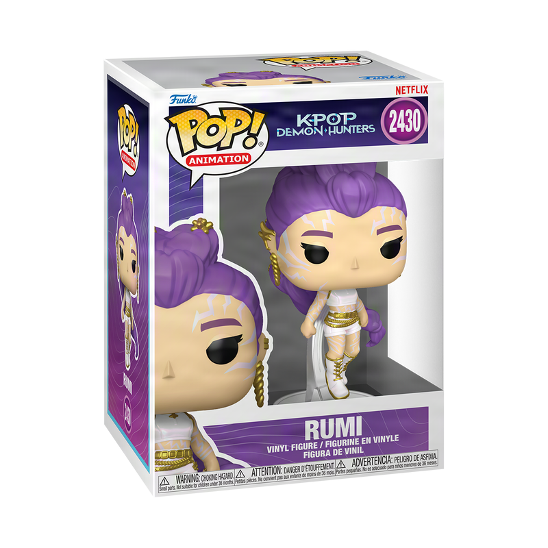 Funko Pop Kpop Demon Hunters Rumi 2430 K-Pop Vinyl w/Protector