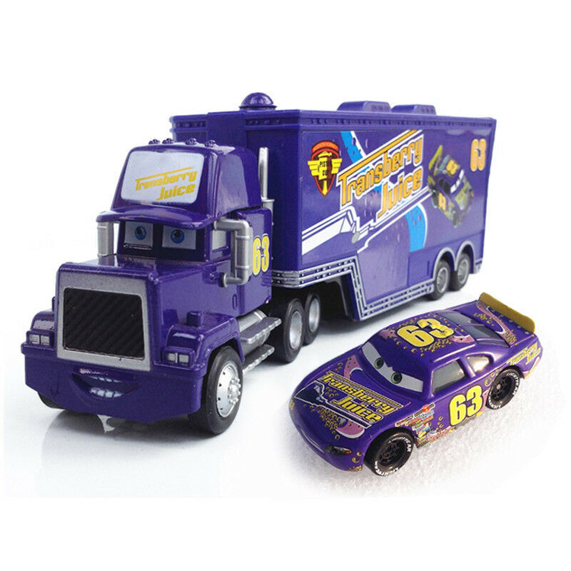 No.63 Transberry Juice Hauler Truck+car Diecast Toy Gift