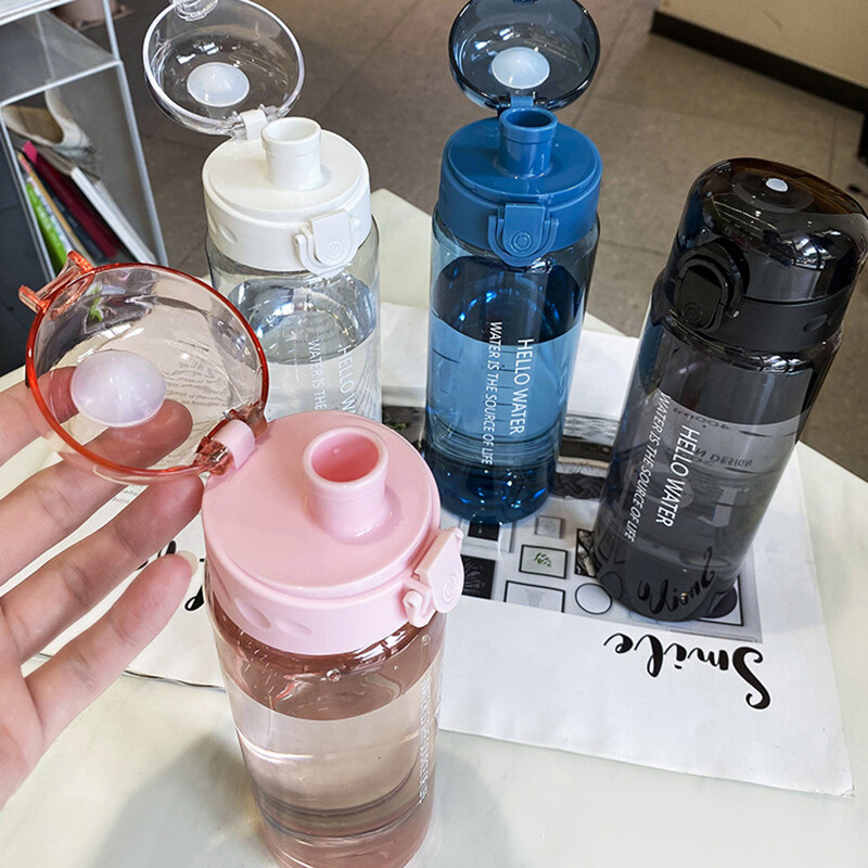 780ml Portable Sports Drink Water Bottle Fitness Gym Camping Plastic Drinks