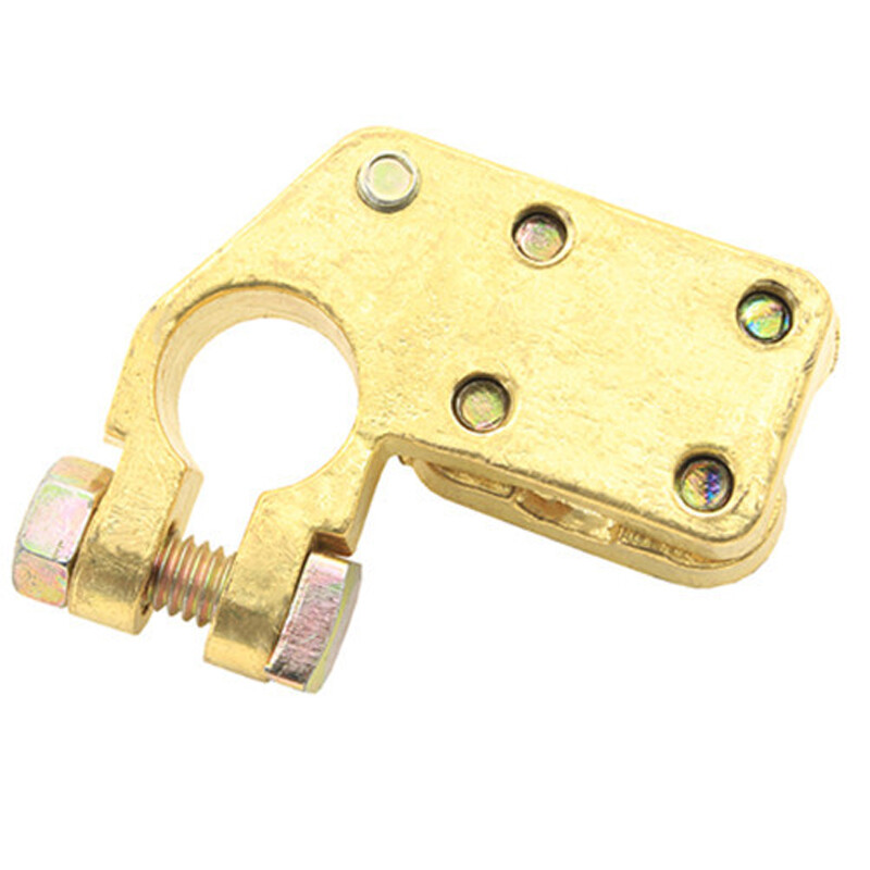 2x Brass Heavy Duty Battery Top Post Cable Terminal Wire Terminals 5 Screw M6/M8