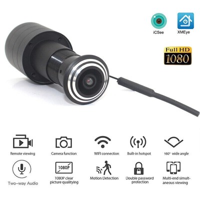 1080P HD DC5V Wifi IP Camera Door Eye Hole O-vif FishEye 1.66mm P2P CCTV Camera