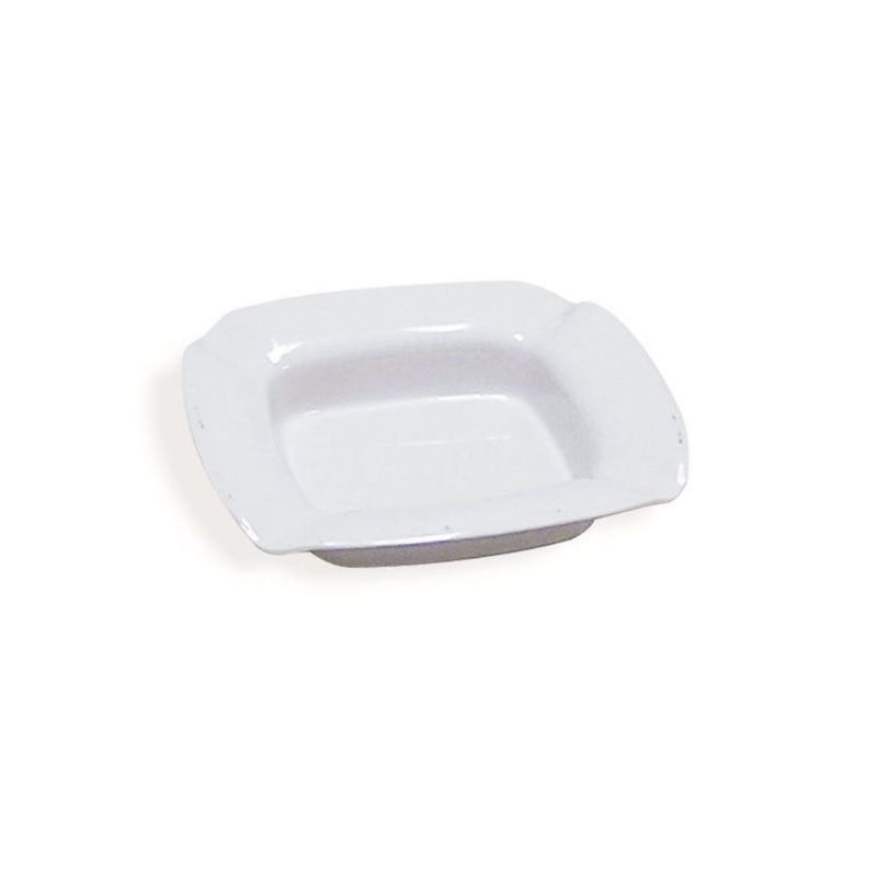 Posacenere Da Tavolo Quadrato Bianco 13 Cm In Melamina dfh