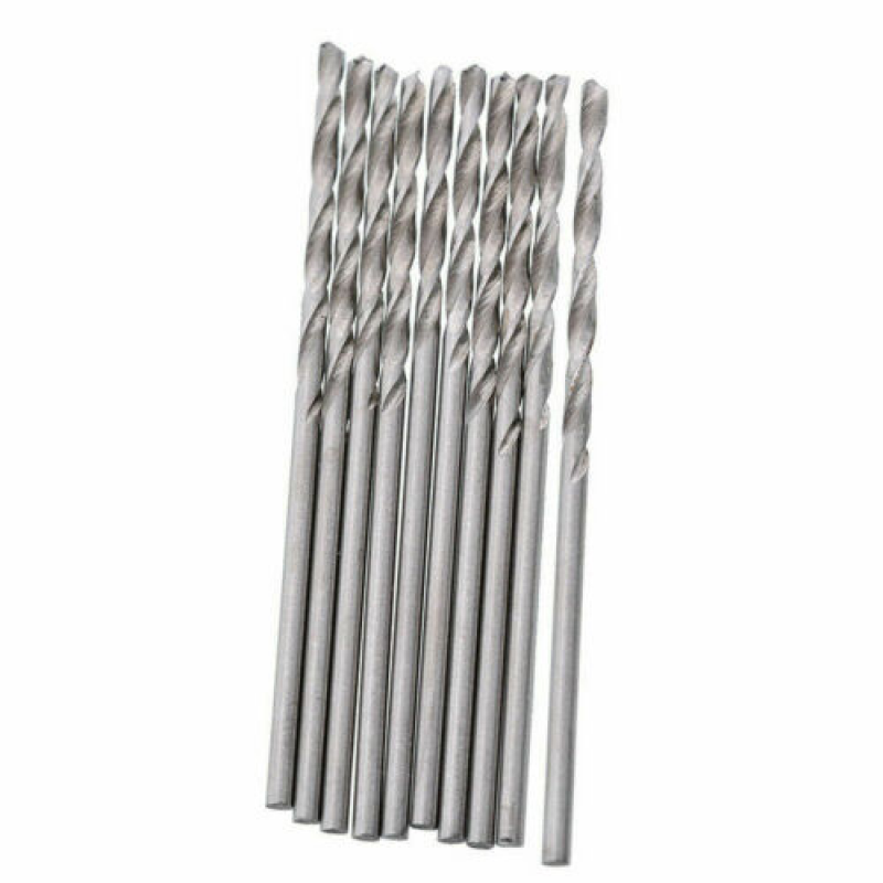 10PCS 0.3-3.5mm Drill Bit Set HSS  Length Twist Metal Drill Bits Tools