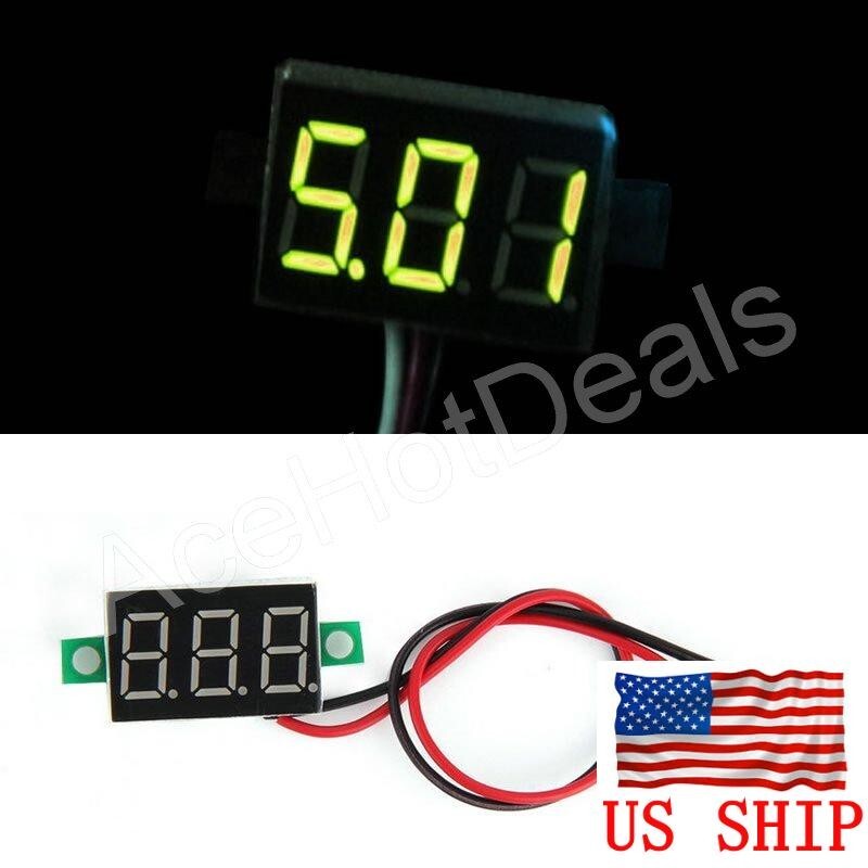 Mini Blue DC 0-30V LED Display Digital Voltage Voltmeter Panel