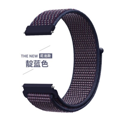 20-22mm Nylon Sport Loop Watch Band For Amazfit GTS4/2/3/3pro/2e/GTS2 Mini/GTR 4