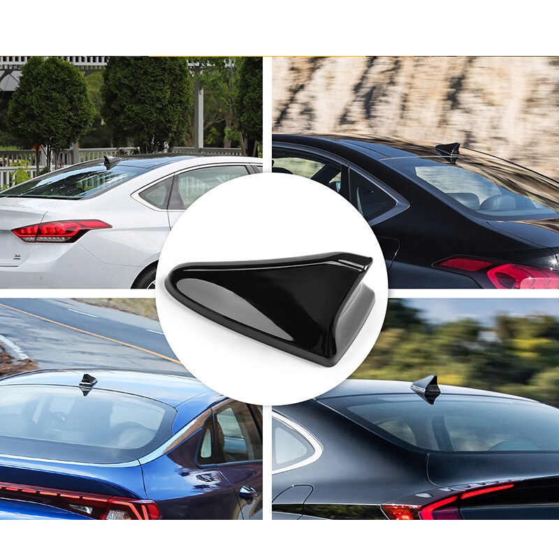 For 2015~2019 Hyundai Sonata-Elantra Ebony Black Shark Fin Roof Antenna Cover