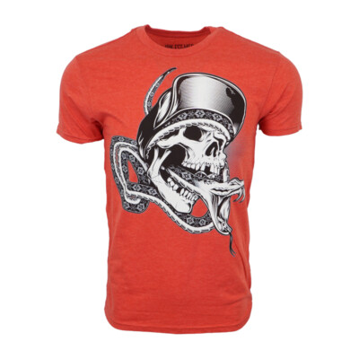 IRON FIST DEATH CHOKE MENS T SHIRT RED HEATHER