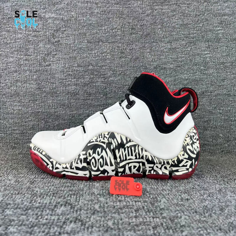 シューズ(男性用) Nike Lebron 17 Lebron 4 Red GraffitiMen Nike LeBron XVII 17 FP Graffiti Remix Mens Sz 16 University