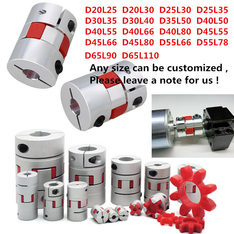 2pcs Flexible Couplings 6mm To 10mm For NEMA 17 Stepper Motor Shaft And T8 Lead Screw For 3D Printer Or CNC Router Machine