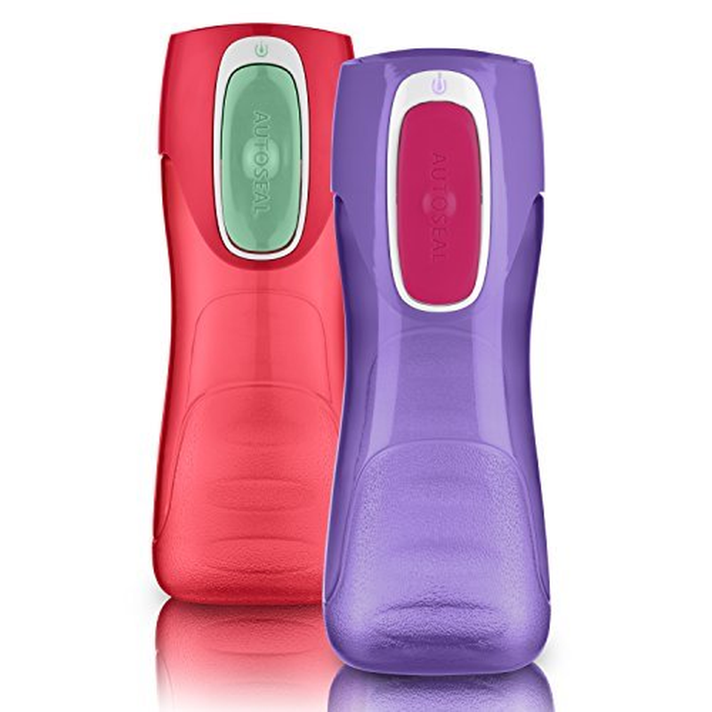 Trekker Water Bottle with AUTOSEAL Lid Sprinkles & Wink 14 fl oz, 2 pack