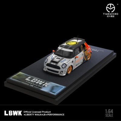 Time Micro 1:64 LBWK mini Rainbow/Orange safety Car Diecast Model Car