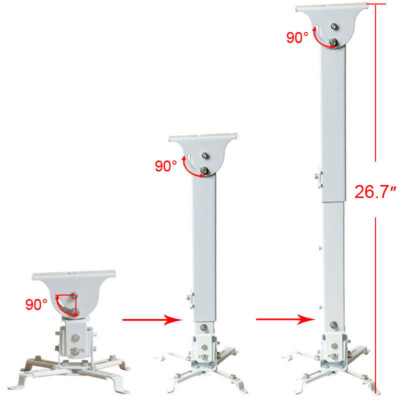 Universal Adjustable LCD DLP Projector Ceiling Mount Bracket Tilting Swivel CZN