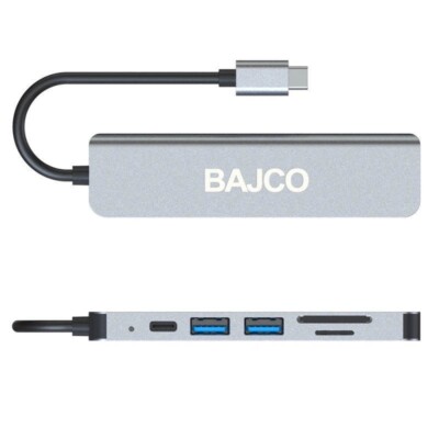 6 in 1 Multiport USB-C Hub Type C To USB 3.0 4K HDMI PD Adapter For Macbook Pro