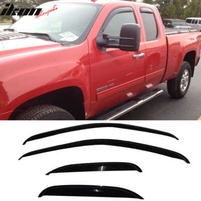 For 2007-2014 Chevy Silverado GMC Sierra Extended Cab Window Visors Vent 4PCS