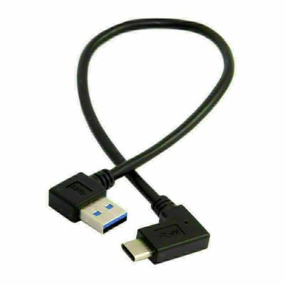 Reversible USB 3.1 USB-C Angled to 90 Degree Right Angled USB 3.0 Cable