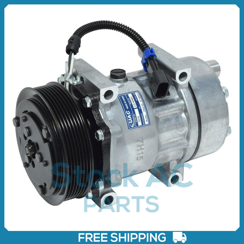 A/C Compressor SD7H15 for Sanden Models 4001-4250/Kenworth/Peterbilt - Picture 1 of 8