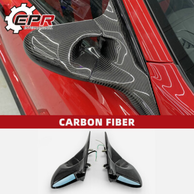 For Honda Civic FK7 FK8 (LHD) Typ-R Carbon Fiber Aero Rearview Mirror 2pcs Trim