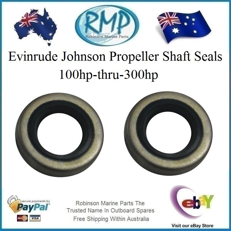 2 x New Evinrude Johnson Propeller Shaft Oil Seal 100hpthru300hp